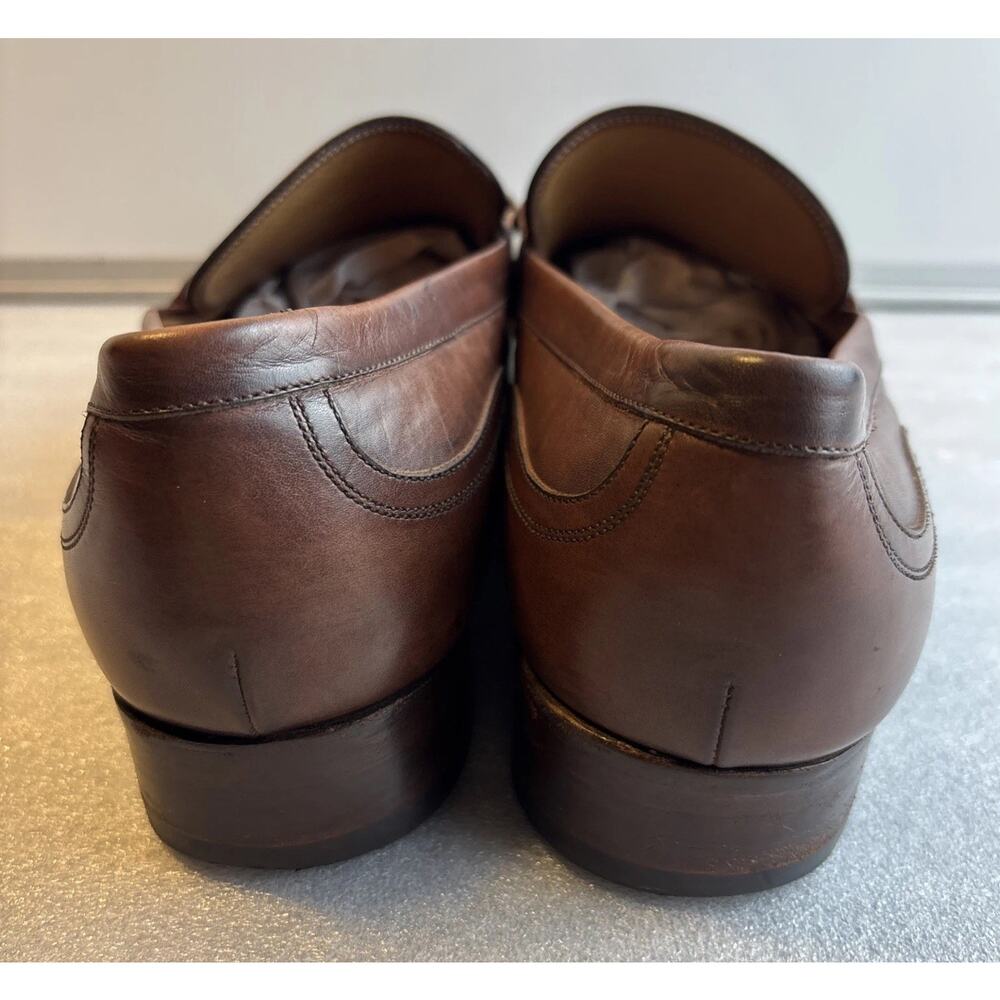 Gucci Horsebit Loafers Brown Men 8.5 Slip-On Leather Italy 337043 - Picture 6 of 11